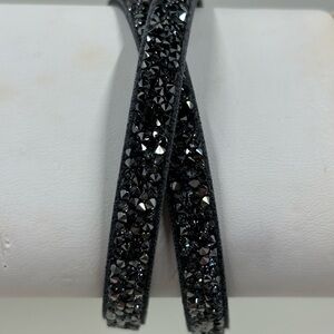 NEW Origami Owl Double Wrap Black Jet Crystal Bracelet